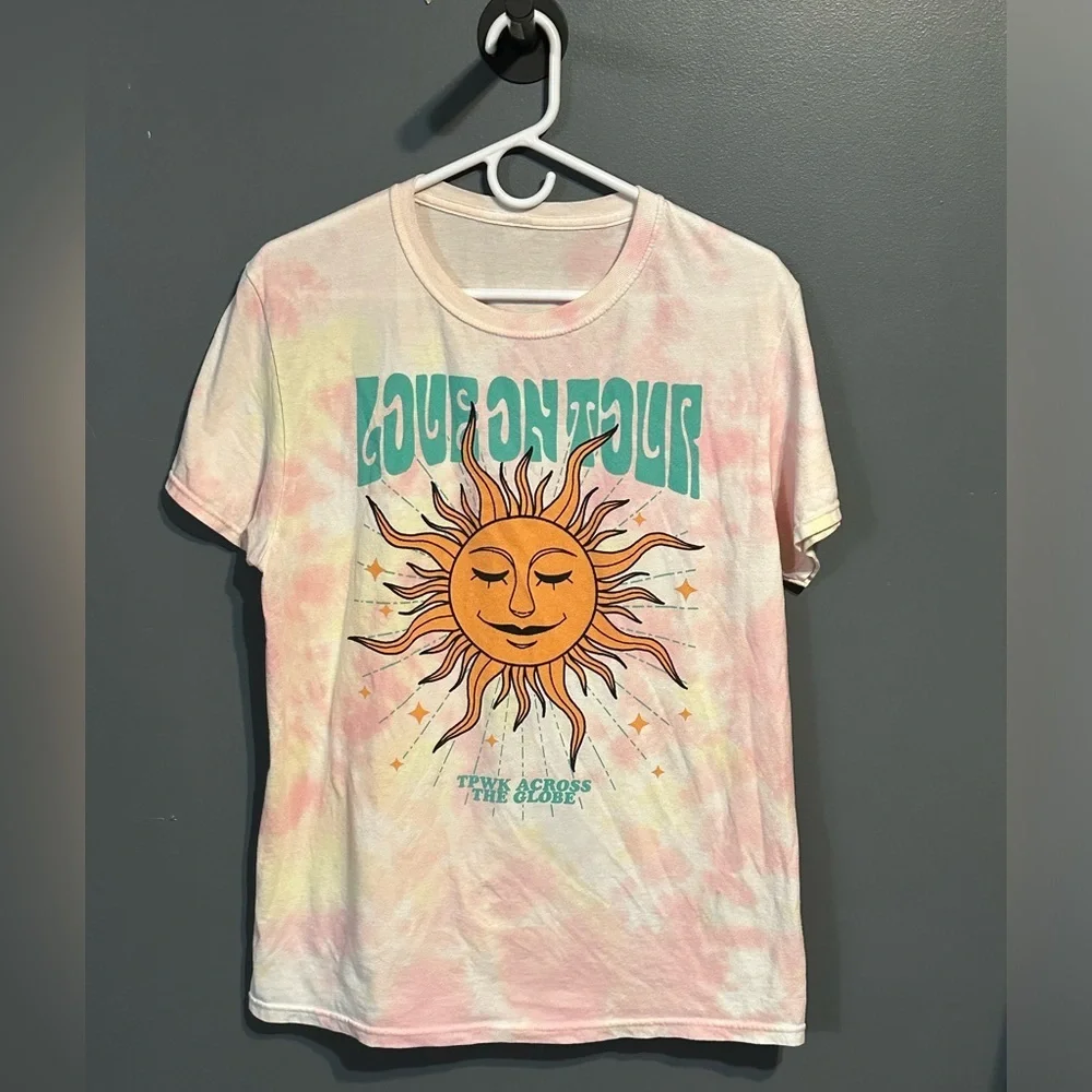Harry Styles Love on Tour 2022 Shirt Tie Dyed Double Sided Music Band Tee